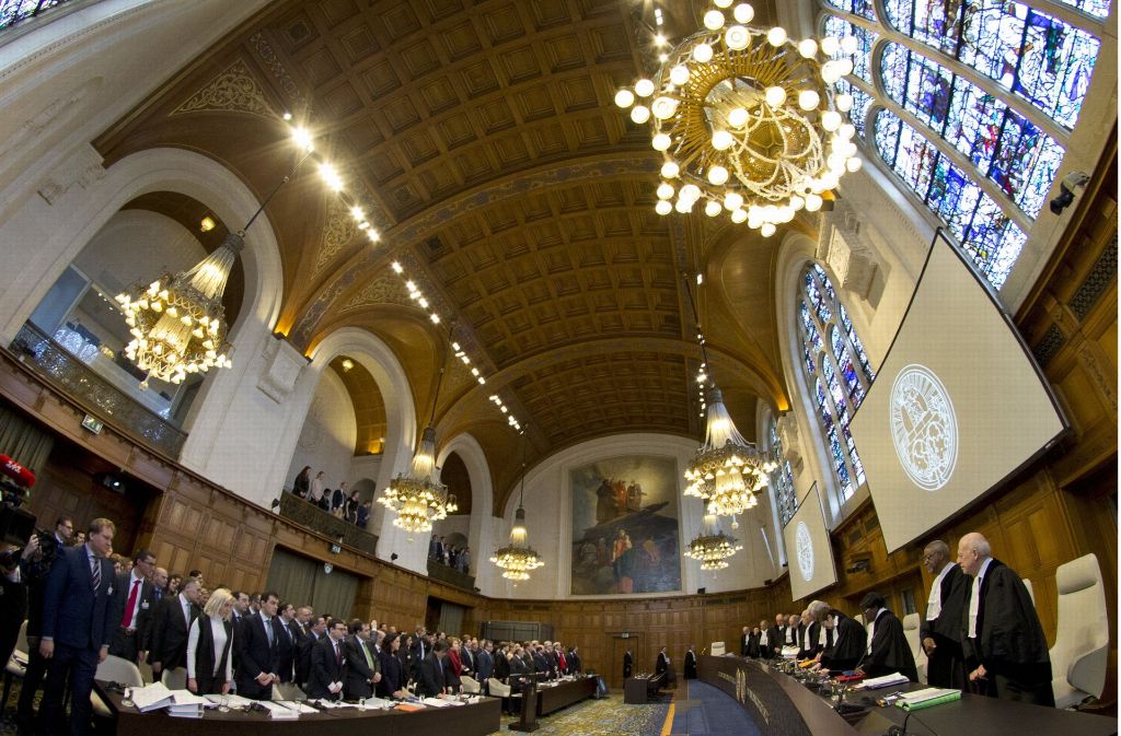 Der Internationale Gerichtshof in Den Haag verhandelt über eine Klage der Ukraine. Foto: AP