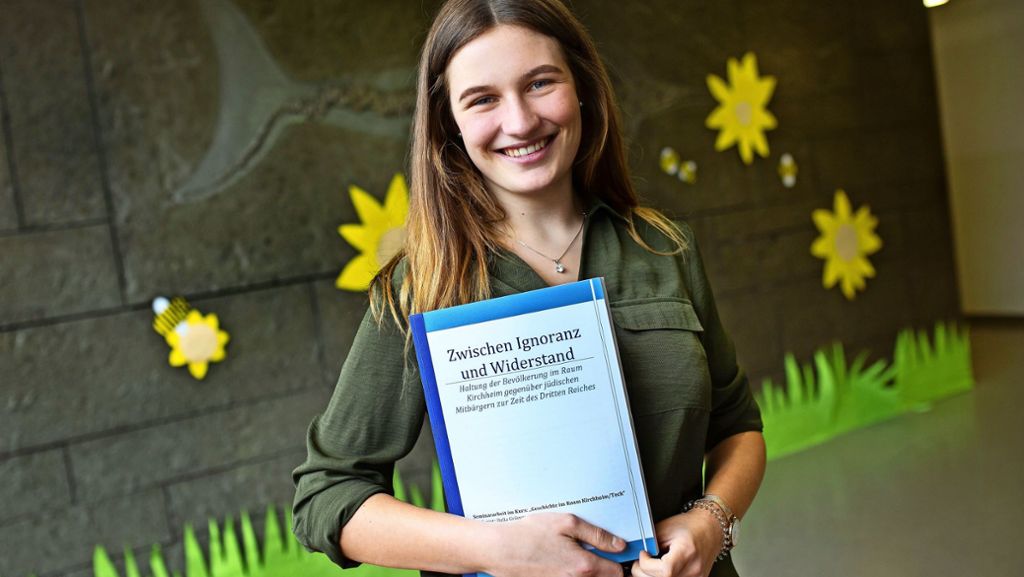 Auszeichnung für Kirchheimer Schülerin: Aus geschätzten Bürgern wurden Verfolgte