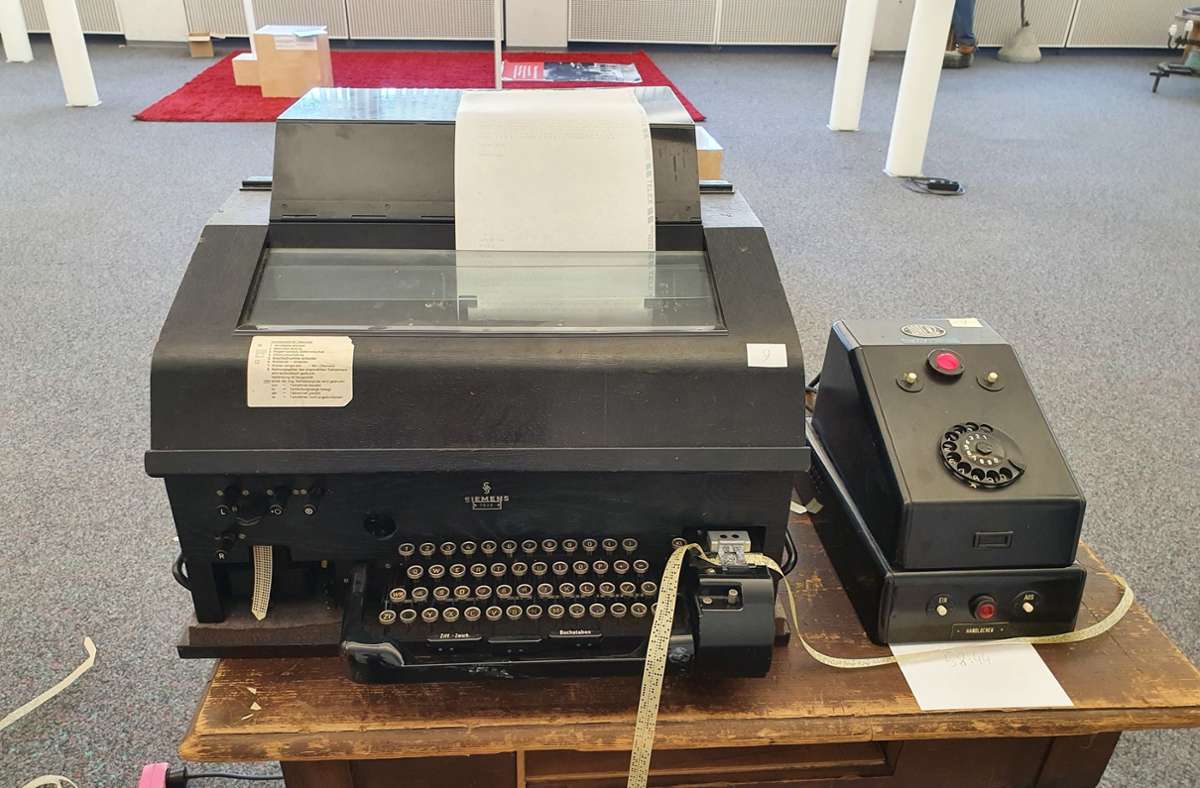 „Alle verhaften.“ Ein Telexgerät, wie es in den 40er Jahren benutzt wurde.