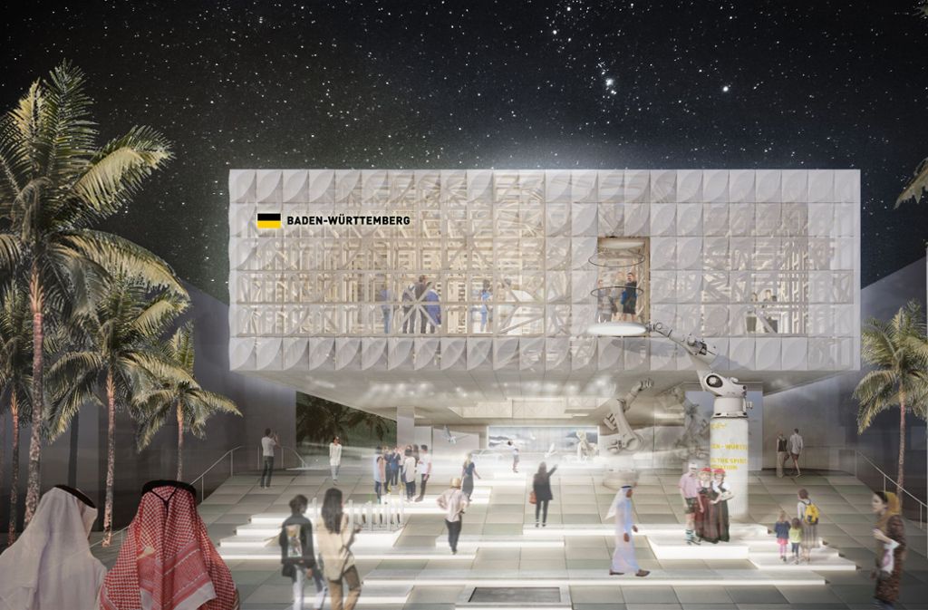 Von LA nach Dubai: Dort haben Knippers Helbig für die Expo 2020 den Baden-Württemberg-Pavillon geplant, zusammen mit Architekten des Büros VON M und Energietechnikern der Firma Transsolar.