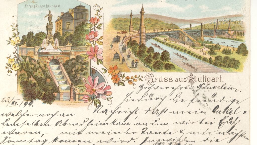 Von Zeit zu Zeit: Historische Postkarten: Bunte Grüße aus Stuttgart