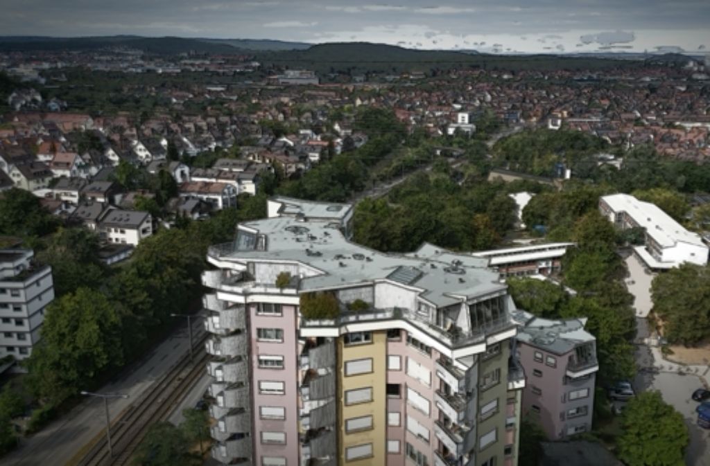 In Stuttgart-Rot, genauer gesagt auf dem Romeo-Hochhaus, eröffnet sich dem StZ-Autoren Erik Raidt ein Panoramablick.