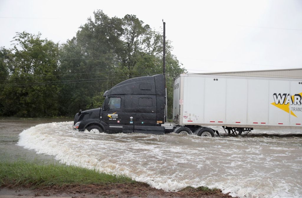 Hurrikan „Harvey“ hat in der US-Großstadt Houston Verwüstung und Überflutungen hinterlassen.