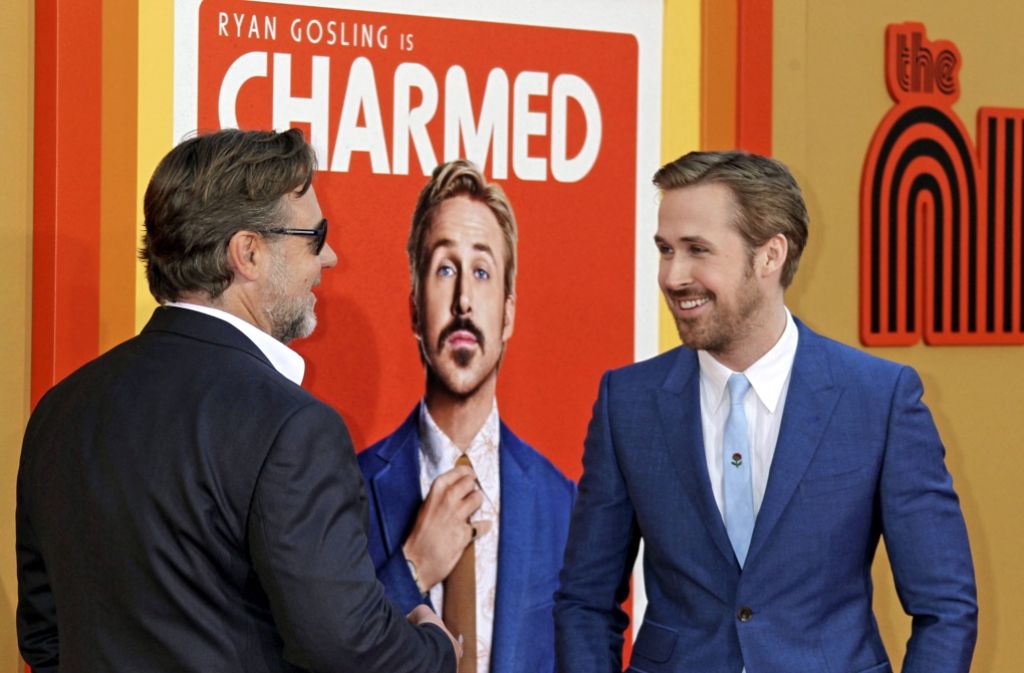 Russell Crowe und Ryan Gosling spielen die männlichen Hauptrollen in „The Nice Guys“.