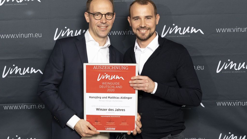 Auszeichnung bei „Vinum“-Weinguide: Matthias und Hansjörg Aldinger Winzer des Jahres