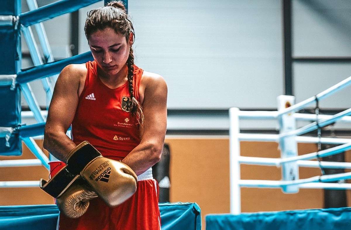 Eine starke, mutige und reflektierte Boxerin: Sarah Scheurich Foto: Marten Lange