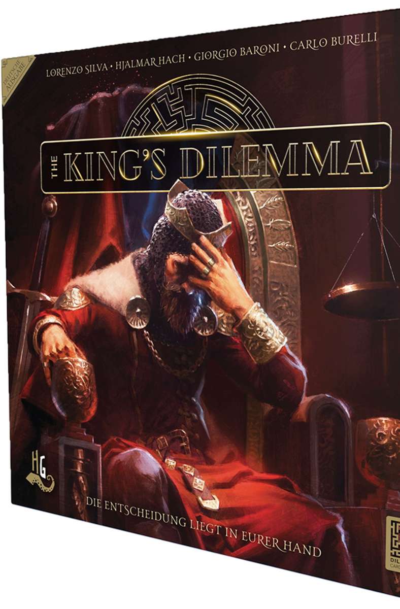 Ebenfalls für Profis: „The King’s Dilemma“ (Horrible Guild/Heidelbär Games) von Lorenzo Silva, Hjalmar Hach und Carlo Burelli.