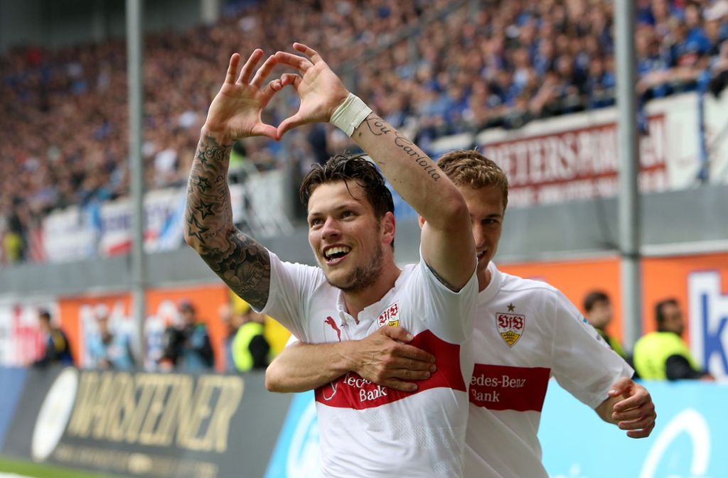 Dramatische Rettung gegen den SC Paderborn: Daniel Ginczek erlöste den VfB Stuttgart am 34. Spieltag der Saison 2014/2015. Wir zeigen, wie sich die jüngsten Abstiegskrimis entwickelten.