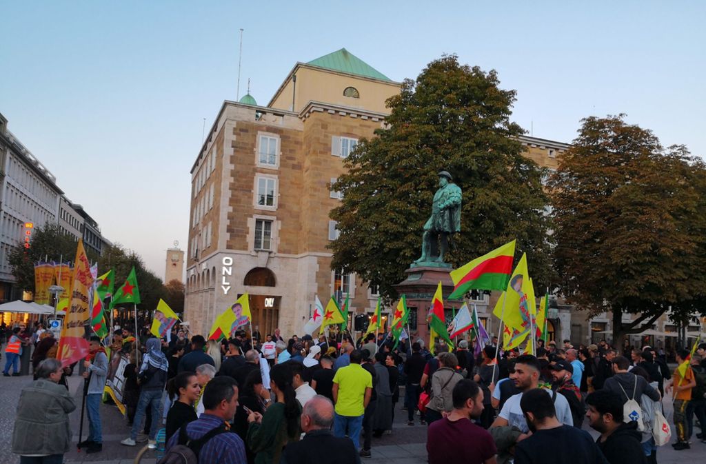 Zuletzt kam es bei den Kurdenprotesten in Stuttgart auch zu unschönen Szenen.