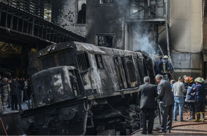 25 Tote bei Inferno im Bahnhof von Kairo
