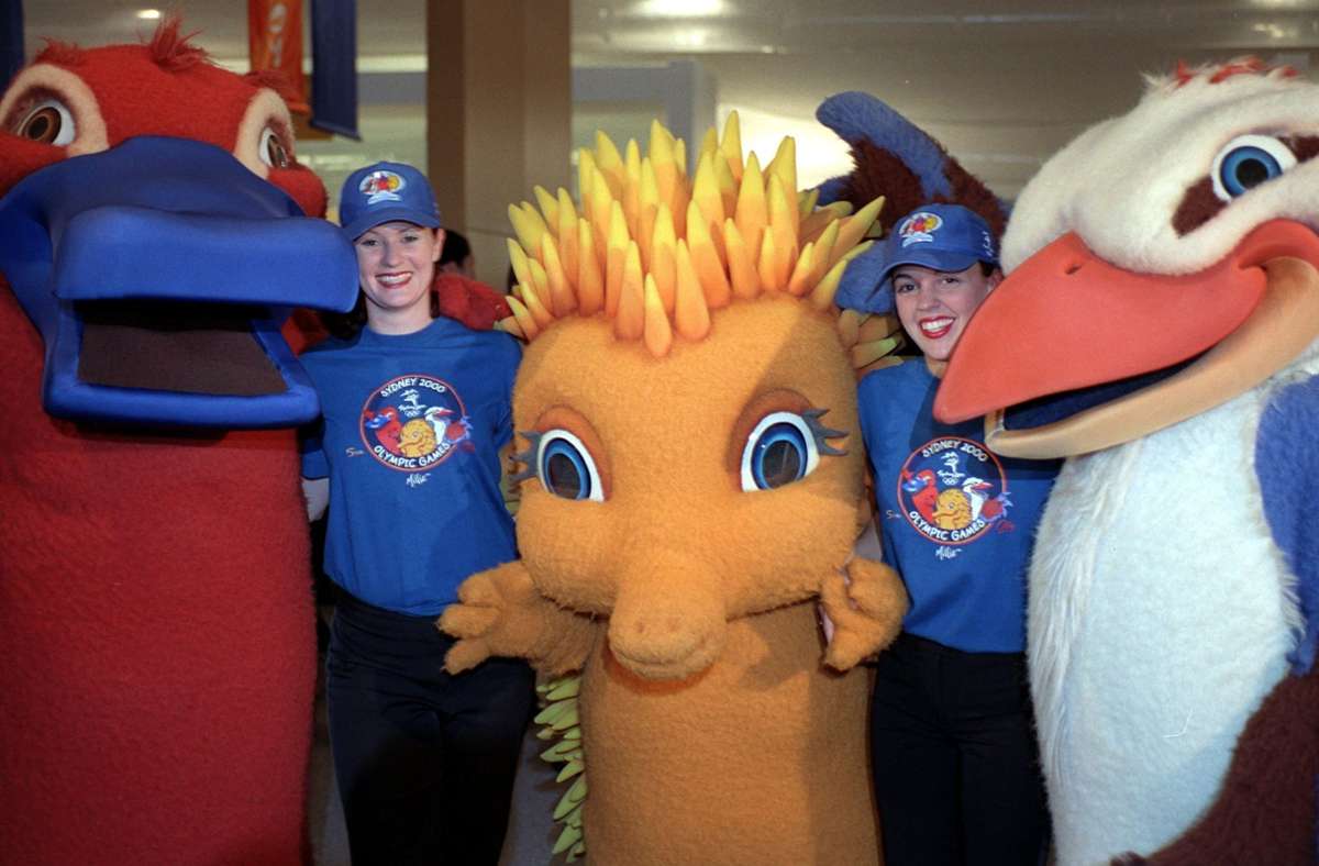 2000 in Sydney: Olly, Syd und Millie