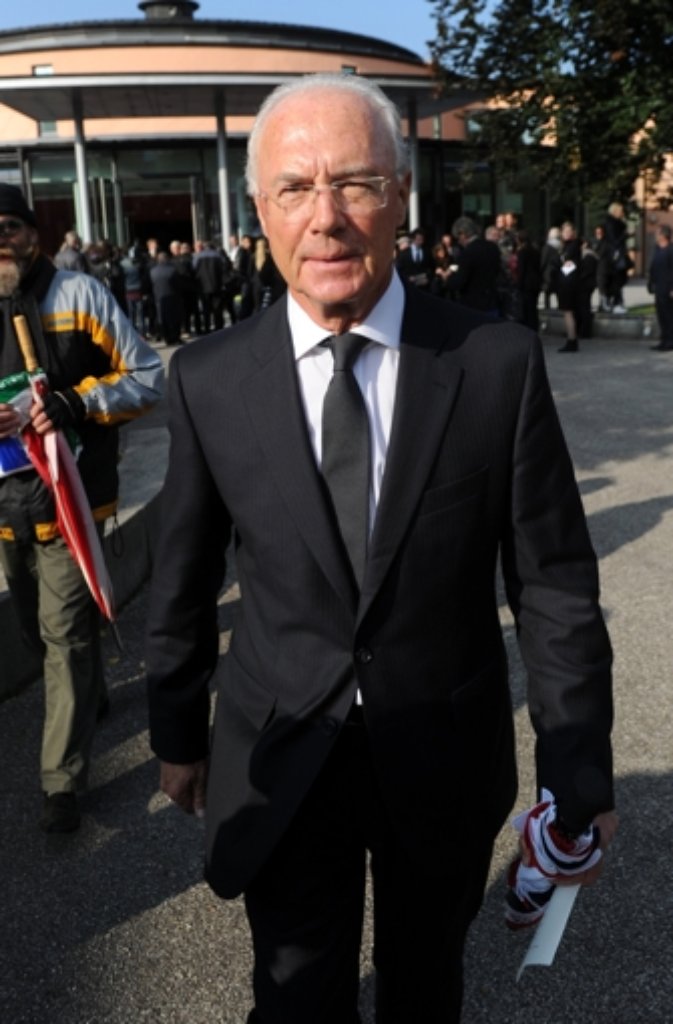 Der Ehrenpräsident des FC Bayern München, Franz Beckenbauer