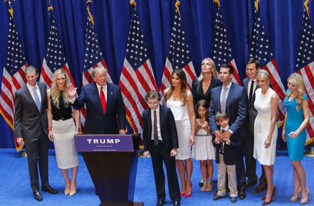 Donald Trump hat fünf Kinder und acht Enkelkinder.