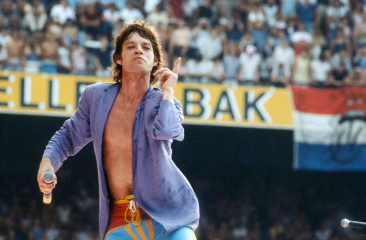 Mick Jagger live in Rotterdam, 1982