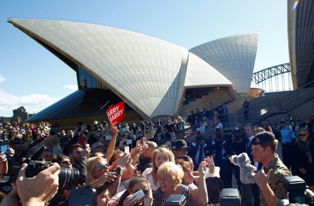 Prinz Harry wird in Sydney gefeiert.