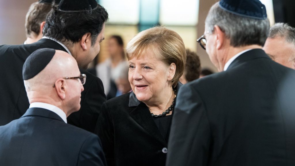 Pogrom-Gedenken in Berlin: Merkel ruft zur Wachsamkeit auf