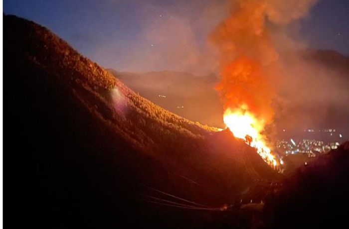 Große Waldbrände in Südtirol und am Gardasee