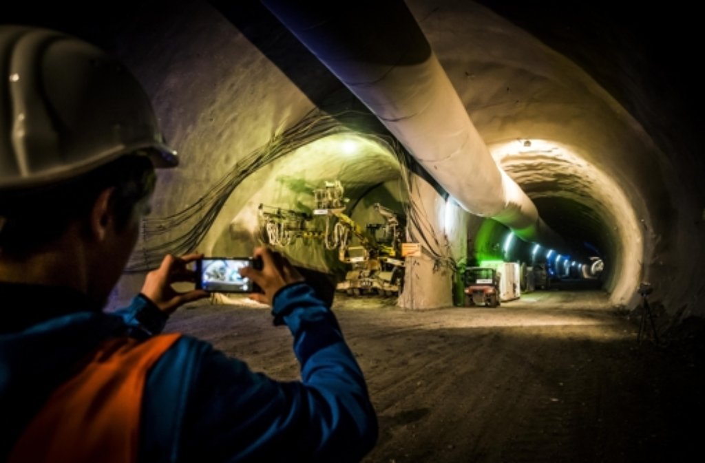 Ein Tunnelstück unter dem Neckar in Stuttgart-Wangen ist fertig. Foto: Lichtgut/Max Kovalenko