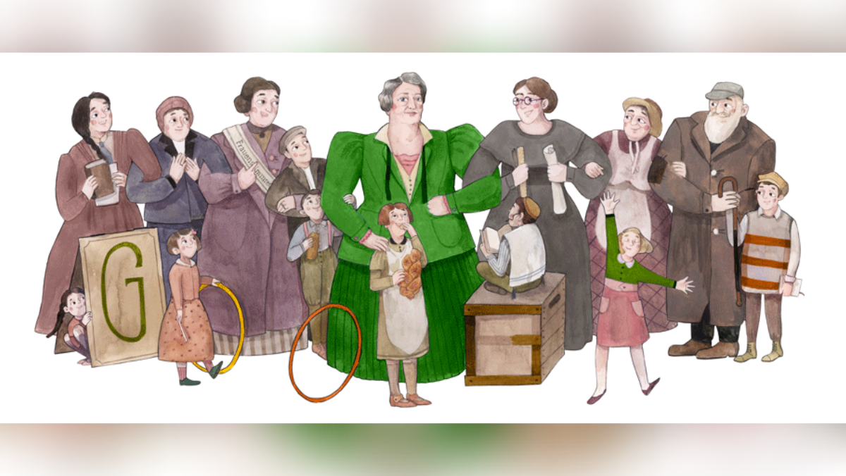 Google Doodle für Sidonie Werner (Künstlerin: Lihie Jacob)