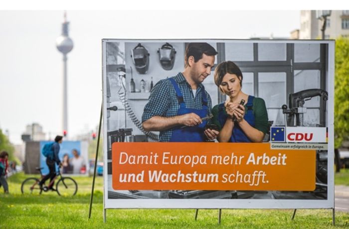 CDU-Plakate ohne Spitzenkandidaten
