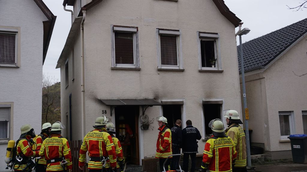 Owen im Kreis Esslingen: Heizdecke löst Brand in Haus aus