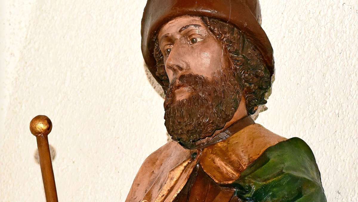 Auf heiligen Wegen wandern in  Cannstatt: Jakobus zieht die Pilger an