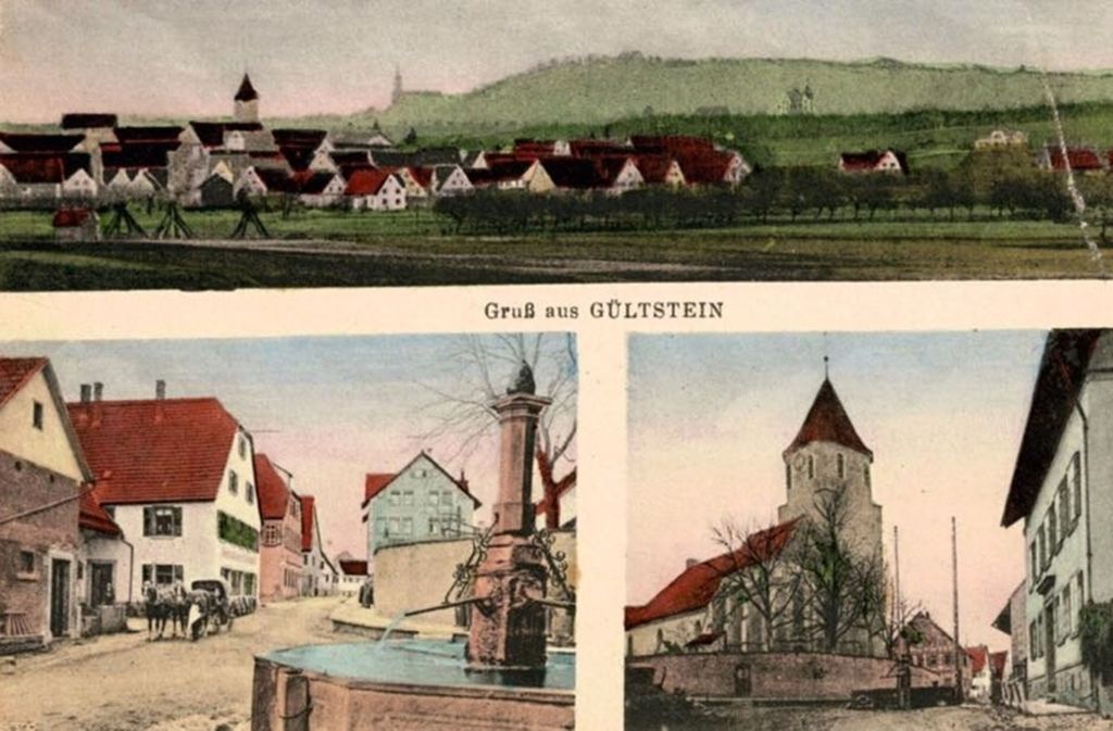 Idyllisch: Postkartenansicht von Gültstein mit der Ortsmitte