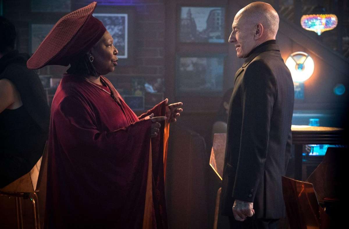 Star Trek – Picard Szene mit Patrick Stewart und Whoopi Goldberg