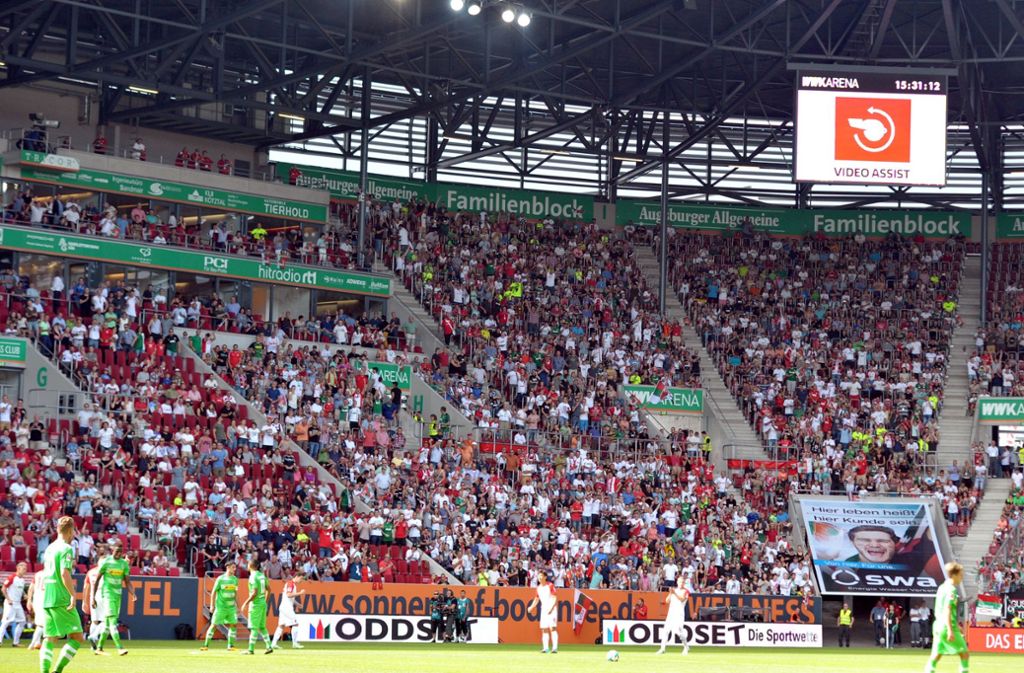 Platz 22: Die WWK Arena in Augsburg hat das gleiche Sortiment wie Kaiserslautern und Bochum zu bieten.
