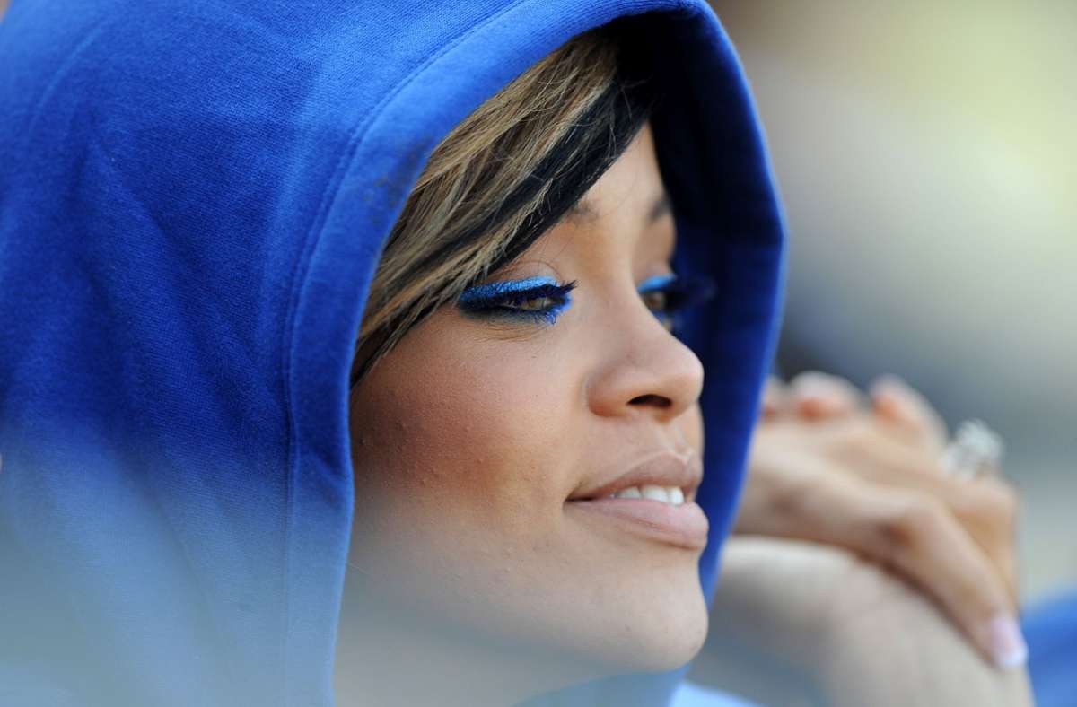 ... oder Musikerin Rihanna: Alle tragen Kapuze.