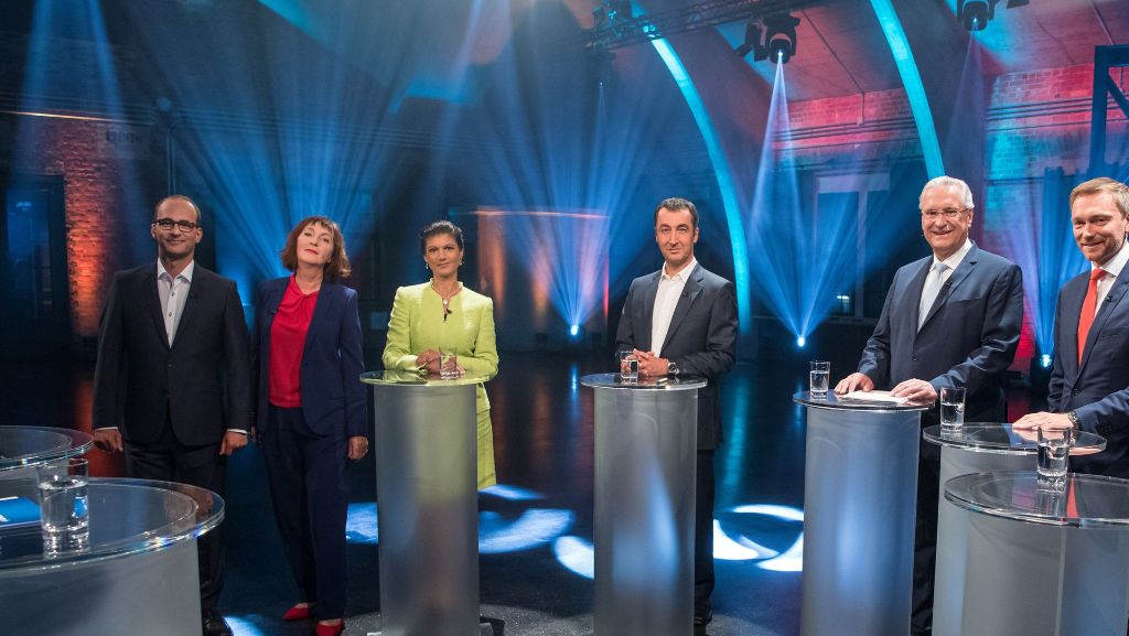 TV-Duell vor der Bundestagwahl: Flüchtlinge sind auch bei kleinen Parteien das Thema