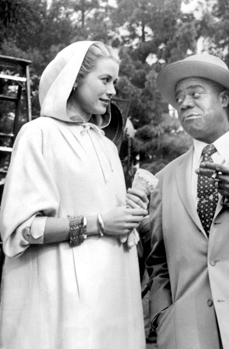 Louis Armstrong mit Grace Kelly