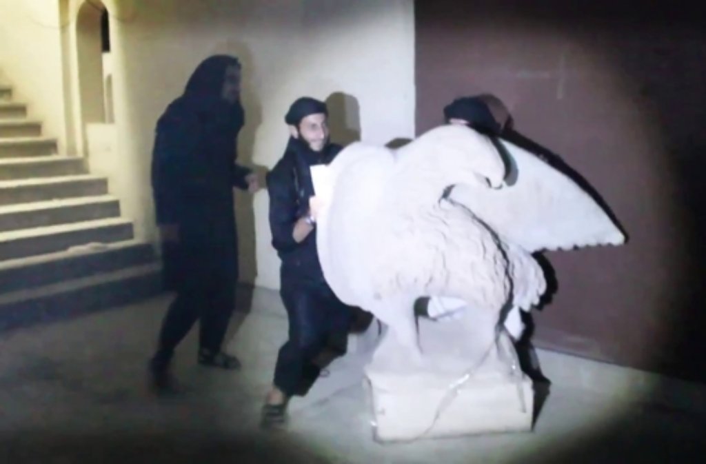 Das Foto ist ein Screenshot aus einem Video, das von IS veröffentlicht wurde.