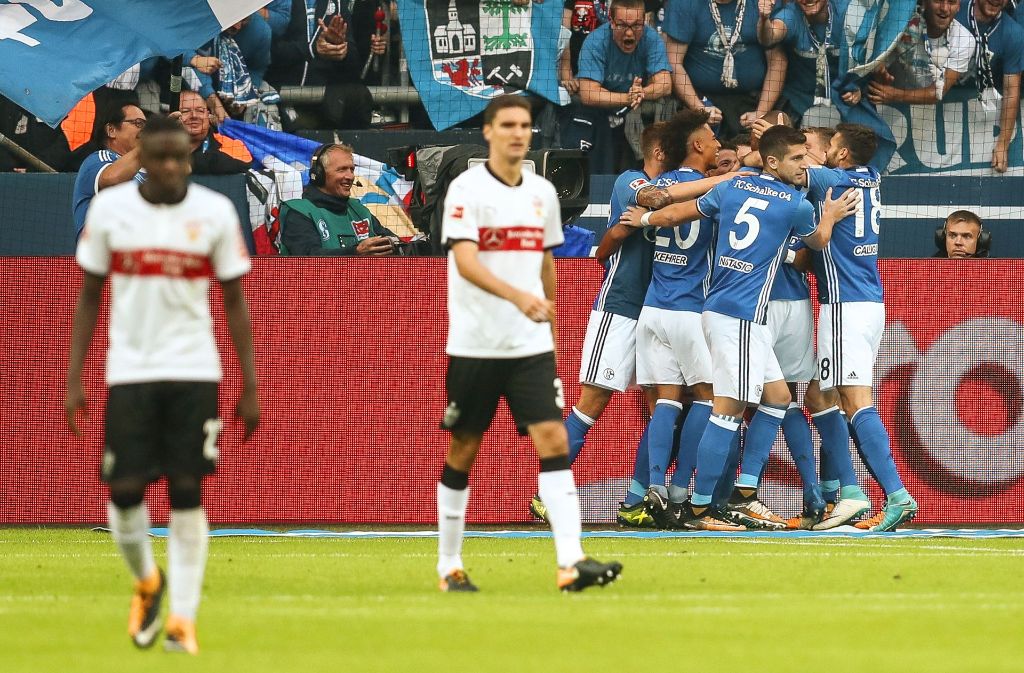 Und wieder jubeln die anderen: Auf Schalke unterliegt der VfB mit 1:3.