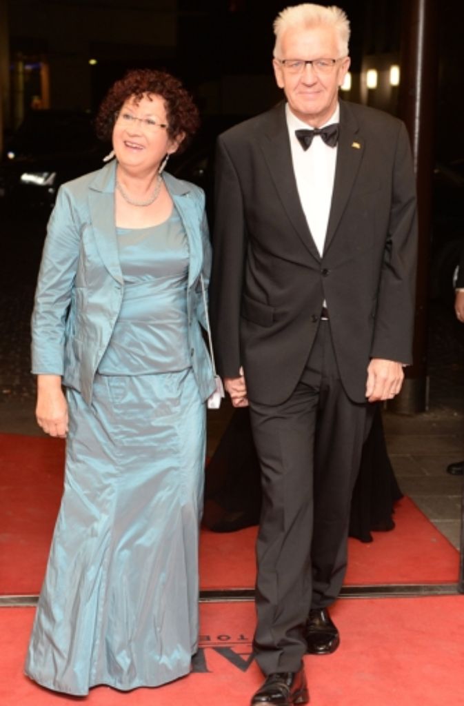 Ministerpräsident Winfried Kretschmann mit seiner Frau Gerlinde.