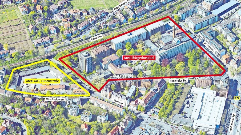 Bürgerhospital-Gelände in Stuttgart-Nord: Grünes Licht für den Ideenwettbewerb