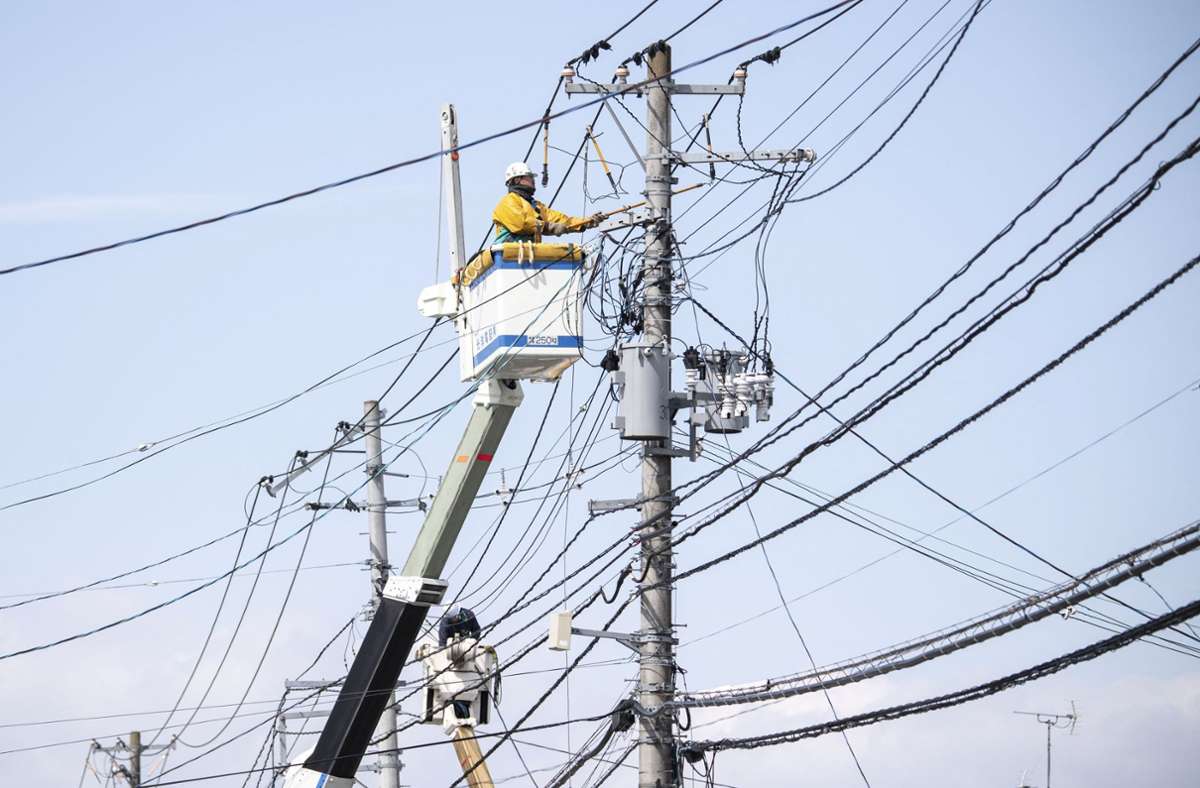 Auch die Stromversorgung fiel vielerorts in Japan aus.