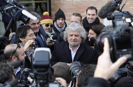 Ein Provokateur an der Spitze einer erfolgreichen Bewegung: Beppe Grillo Foto: dpa