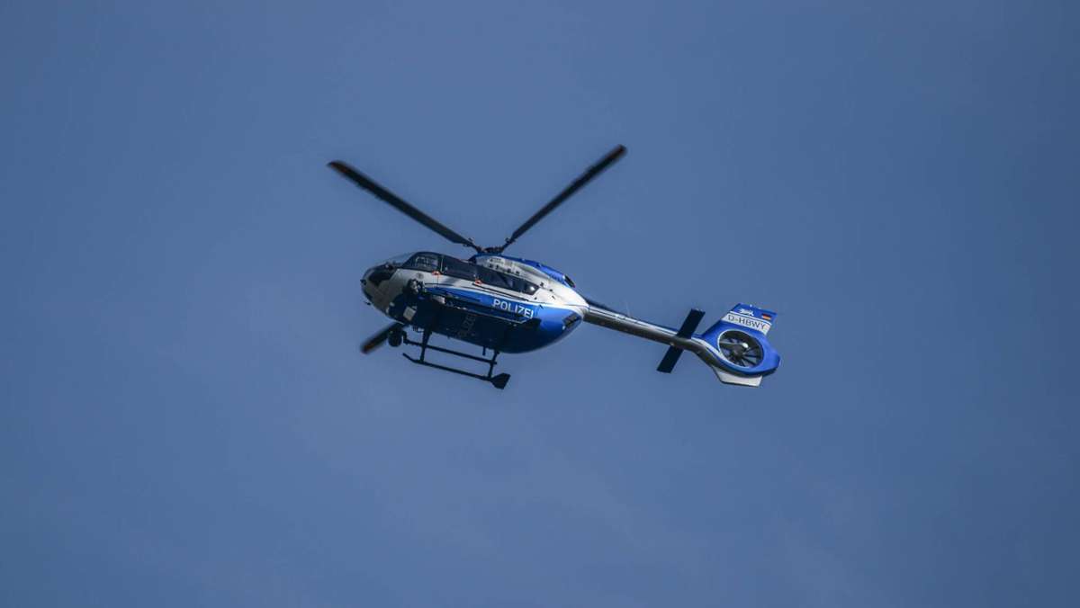 Polizeifahndung im Rems-Murr-Kreis: Darum kreiste in der Nacht ein Hubschrauber über Waiblingen