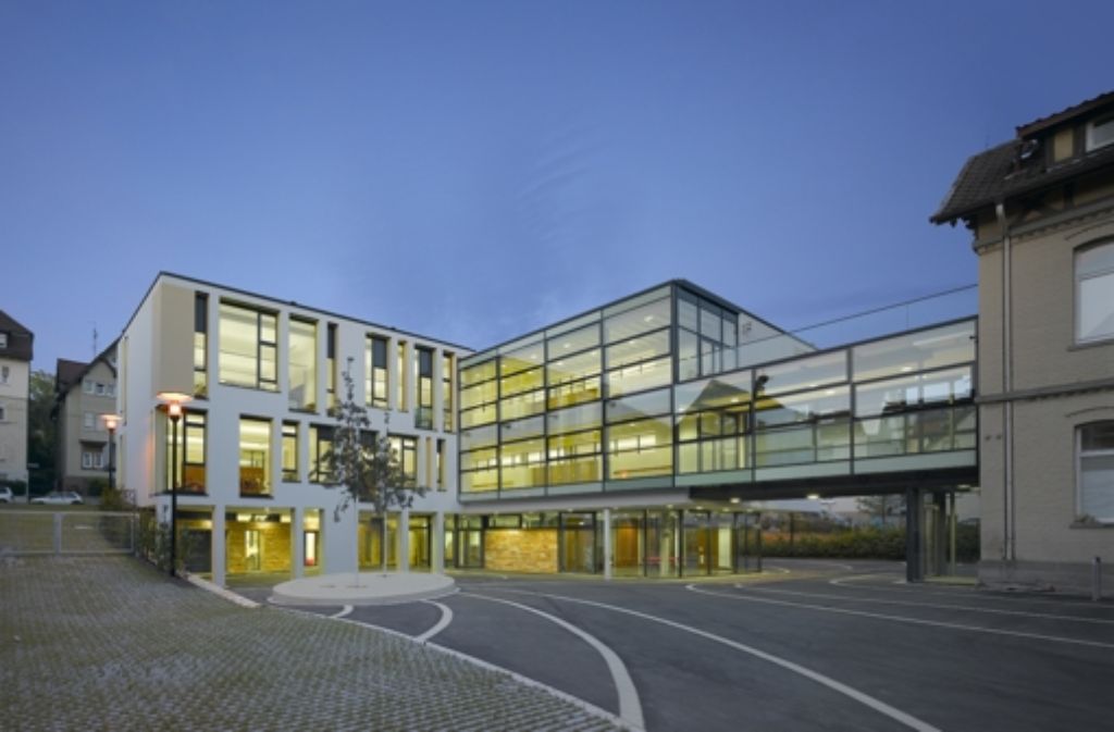 Wilhelmschule in Stuttgart, Erweiterung. Architekt: Kauffmann Theilig & Partner Freie Architekten BDA, Ostfildern