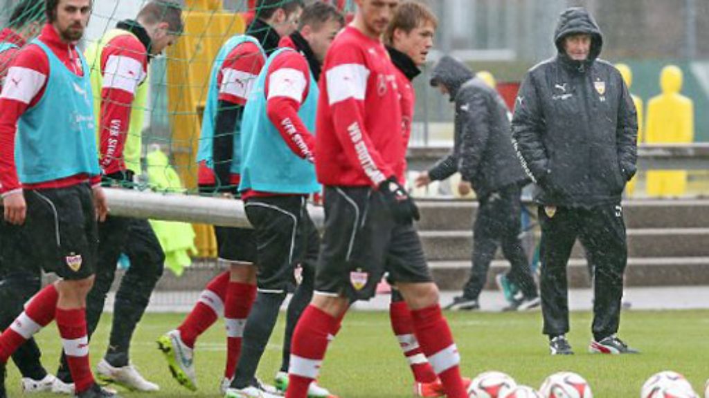 Training beim VfB Stuttgart: Die Vorbereitung auf Freitag läuft