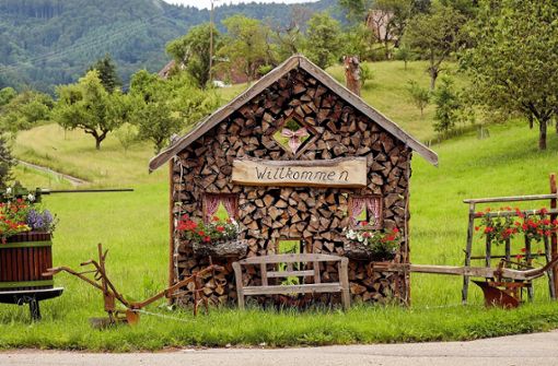 Charmante Holzhütten und grüne, idyllische Wiesen kann man während der Radtour durch den Schwarzwald bestaunen.