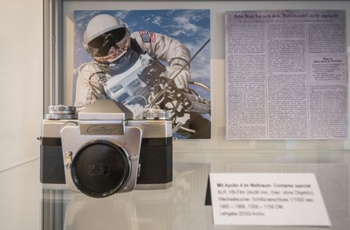 Die  legendäre Contarex-Kamera  aus Heslach war klein und solide. Foto: Wolfgang  Jaworek