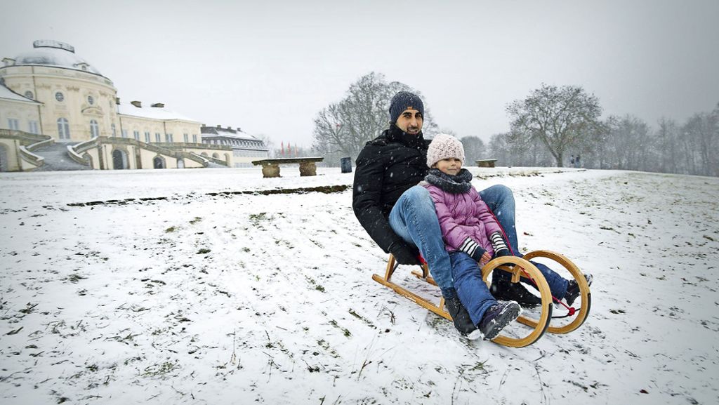 Winter und Schnee in Stuttgart: Zarter Hauch von Weiß in der Stadt