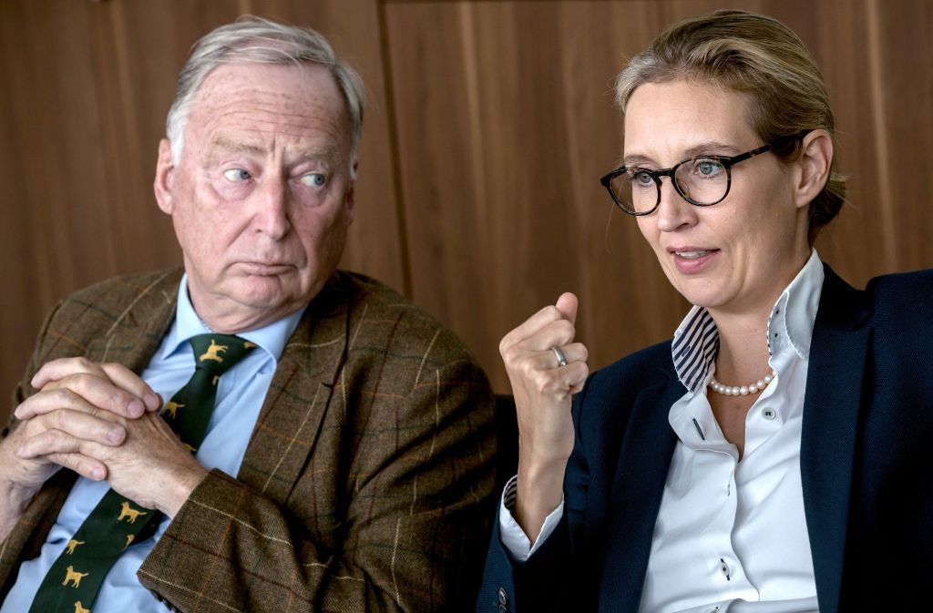 Alexander Gauland und Alice Weidel sollen die AfD-Bundestagsfraktion führen. Foto: dpa