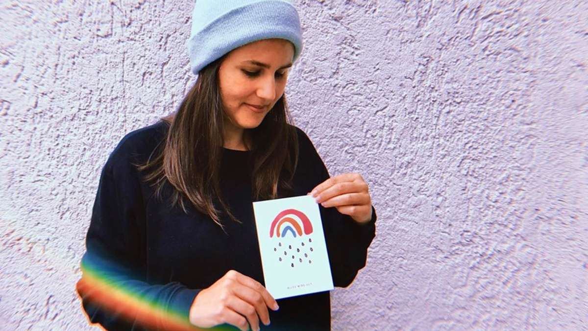 Sarah Gilgien will den Menschen mit dem Kleinen Regenbogen eine Freude, Mut und Hoffnung machen. Denn: Alles wird gut!