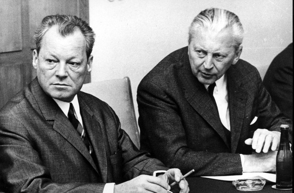 Willy Brandt (links) und Kiesinger hatten keinen guten Draht zueinander.