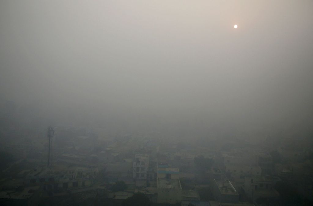 Neu Delhi ist vor lauter Smog kaum noch zu sehen.