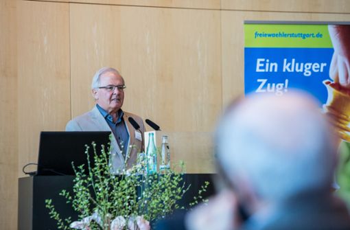 Die Freien Wähler vertrauen auf ihren Fraktionsvorsitzenden Jürgen Zeeb. Foto: Lichtgut/Julian Rettig