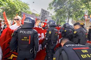 AfD-Kundgebung und Gegendemos in der Stadt